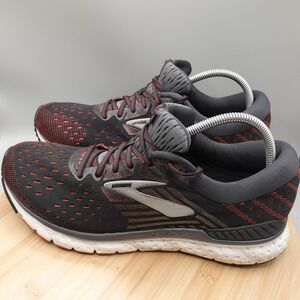 Brooks Shoes Mens 11.5 Black Transcend 6 Running Athletic 1102991D021 Flaws